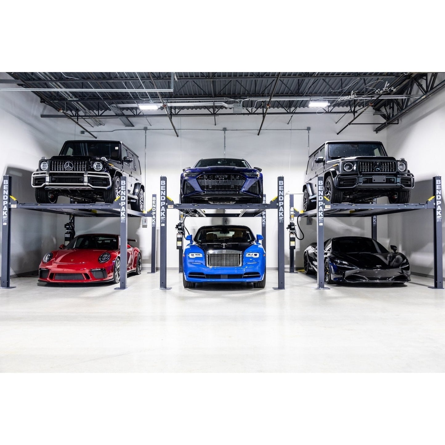 BendPak 4-Post Compact Car Lift, 7000-Lb. Capacity,