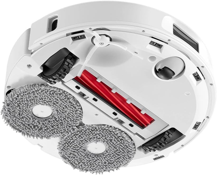 Roborock Q Revo MaxV Robot Vacuum, 7000Pa Suction, Auto Tank Refilling, Auto Dust Emptying, Double Spinning Mop, Reactive Tech Obstacle Avoidance, White
