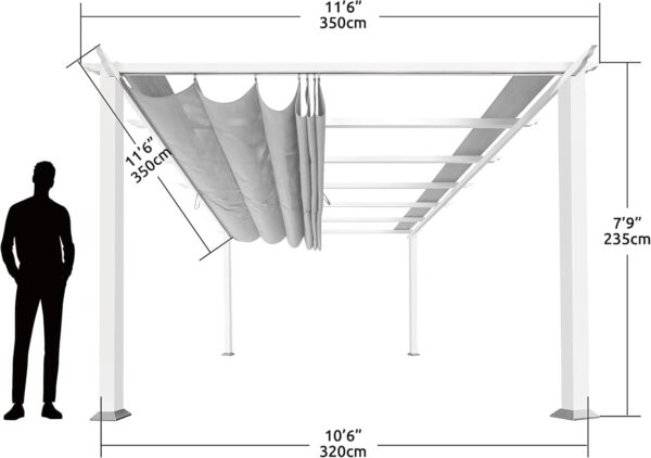 Paragon Outdoor Florence Freestanding Pergola PR100N1