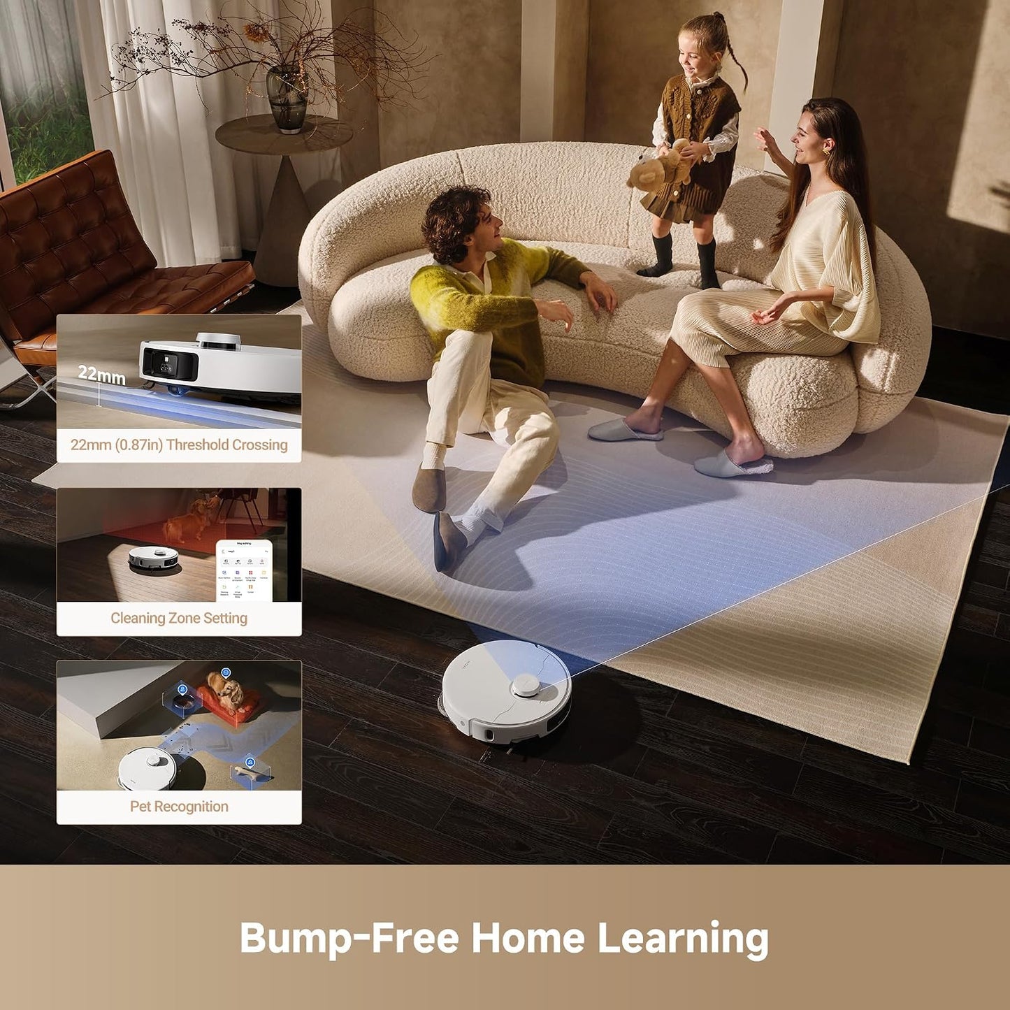 Mova P50 Pro Ultra Robot Vacuum Cleaner with Removable Lift Broom, 19,000Pa Suction, Tangle-Free Brush, Side Brush, Extended Cleaning, Broom, and 75°C Washing Board