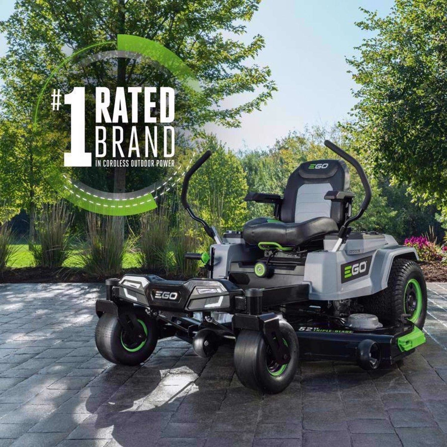 EGO Power+ Z6 ZT5207L 52 in. 56 V Battery Zero Turn Riding Mower Kit (Battery & Charger) W/ SIX 12.0 AH BATTERIES