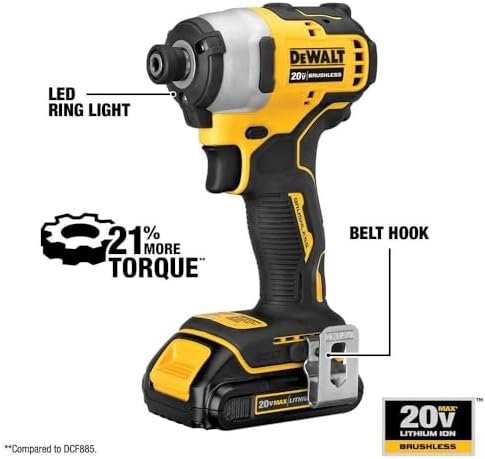 DEWALT ATOMIC 20V MAX* Cordless Drill Combo Kit, Compact (DCK278C2)