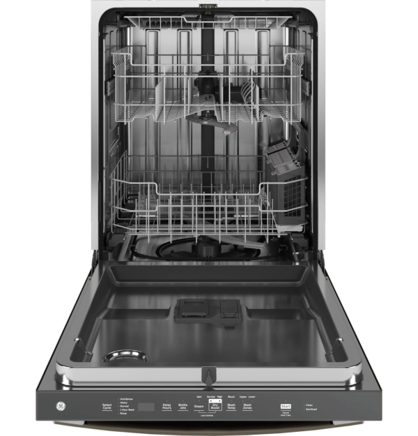 GE 24 in. Top Control Flush-Mount Dishwasher with 45 dBa Sound Level, 3rd-Rack & Dry Boost – Fingerprint Resistant Stainless