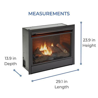 Duluth Forge Dual Fuel Ventless Gas Fireplace Insert