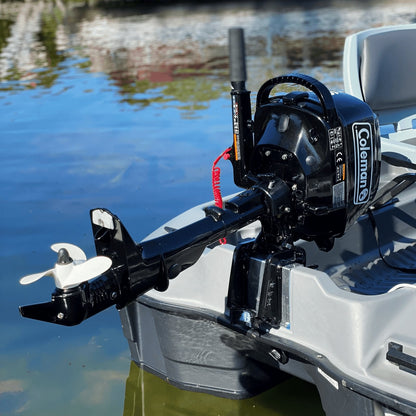 Coleman Powersports 5 HP 4 Stroke Outboard Boat Motor with Easy Pull Start F5BMS