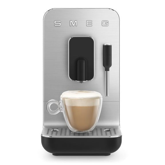 Fully Automatic Coffee & Espresso Machine with Steaming Wand – Black