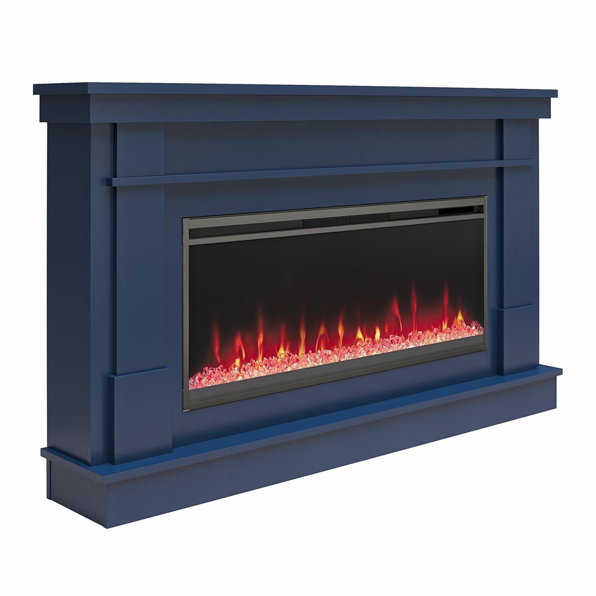 Novogratz Waverly Wide Mantel Electric Fireplace