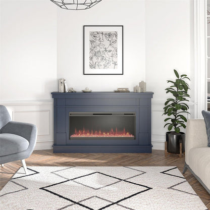 Novogratz Waverly Wide Mantel Electric Fireplace
