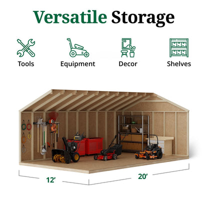 Little Cottage Co Value Gable Wood Shed Kit