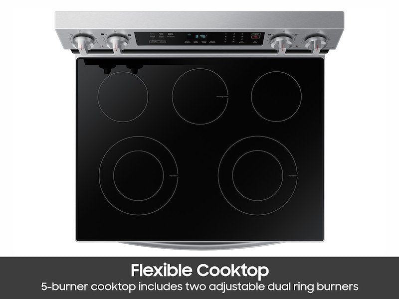 Samsung 6.3 Cu. Ft. Smart Freestanding Electric Range NE63A6311SS