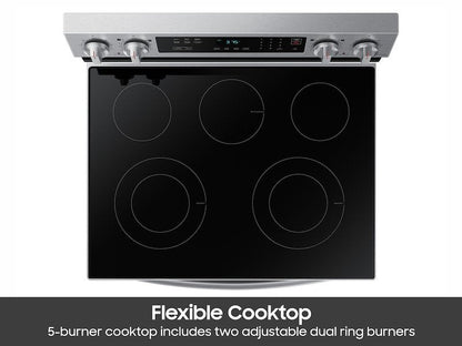 Samsung 6.3 Cu. Ft. Smart Freestanding Electric Range NE63A6311SS