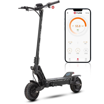 M YUME SCOOTER Hawk Dual Motor Electric Scooters for Adults 2400W 43MPH 43Miles Long Rang E-Scooter