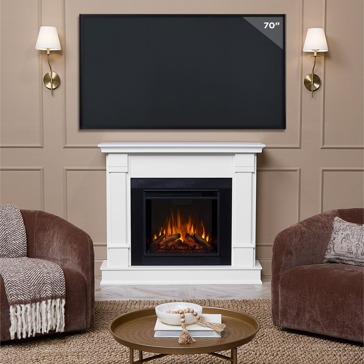 Real Flame 48″ Silverton Electric Fireplace