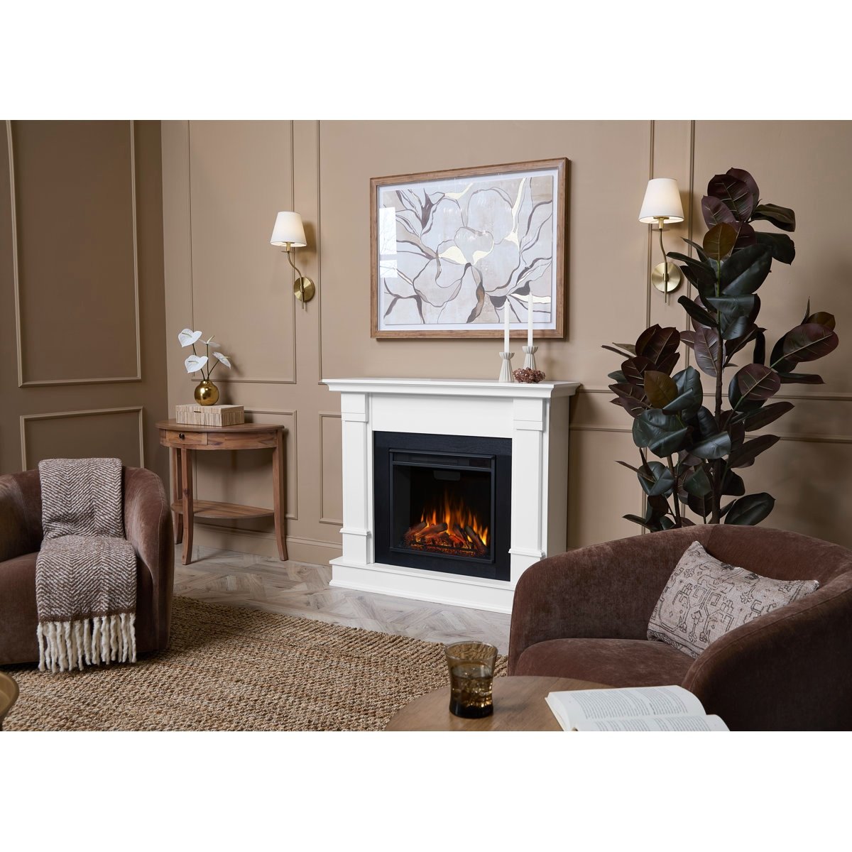 Real Flame 48″ Silverton Electric Fireplace