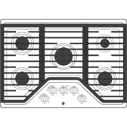 GE 30″ Built-In Gas Cooktop JGP5030DLBB