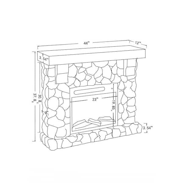 Festivo 44 in. Freestanding Electric Fireplace