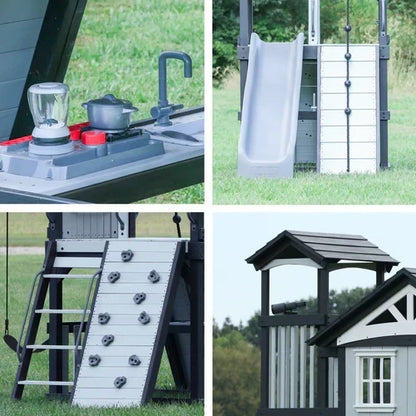 Whispering Point Outdoor Wooden Swing Set with Shipping & Assembly Included