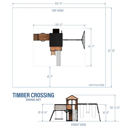 Backyard Discovery Timber Crossing Swing Set