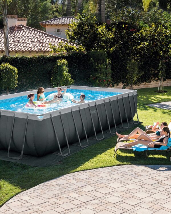 Intex Ultra Frame Rectangular Above Ground Swimming Pool Set