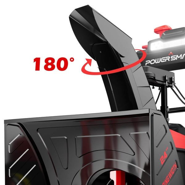 Powersmart 24-Inch 80V Cordless Battery Snow Blower