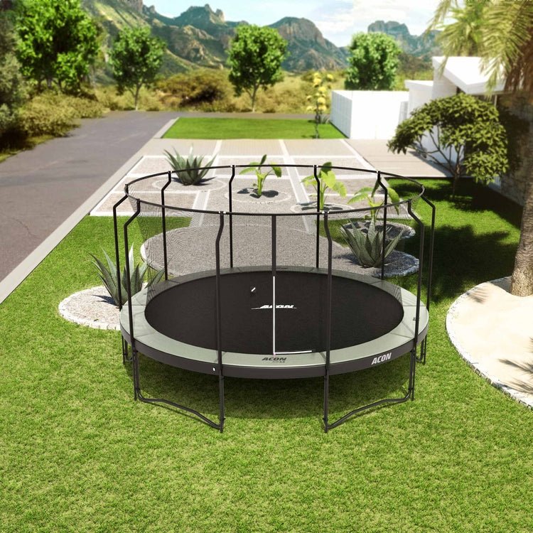 Acon Air 15ft Round Trampoline with Premium Net and Ladder