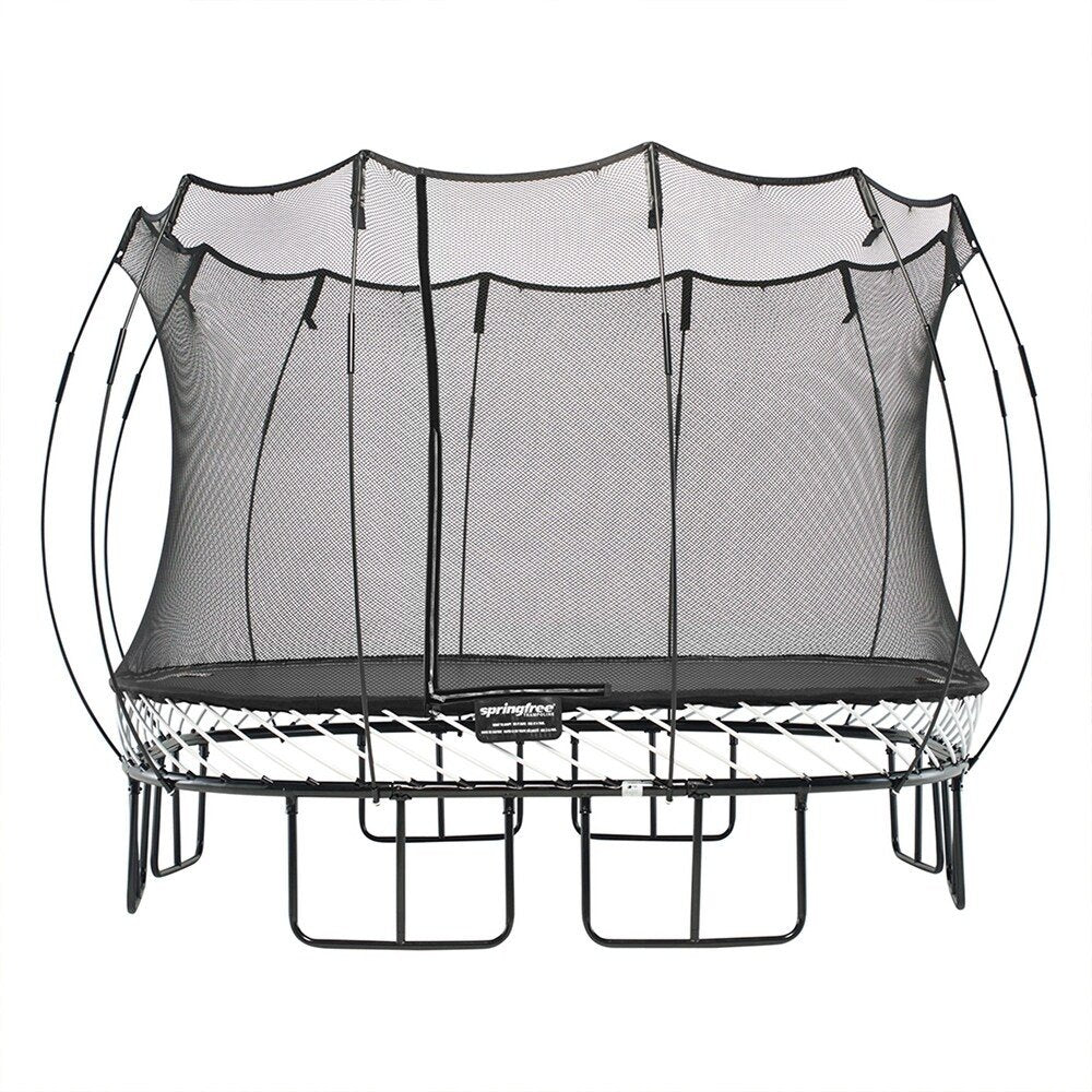 Springfree Kids 11 ft. Outdoor Large Square Trampoline with Enclosure