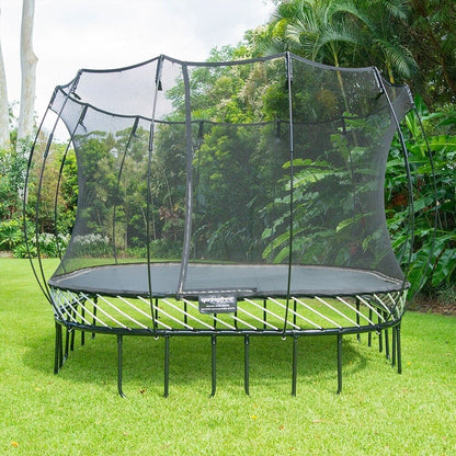 Springfree Kids 11 ft. Outdoor Large Square Trampoline with Enclosure