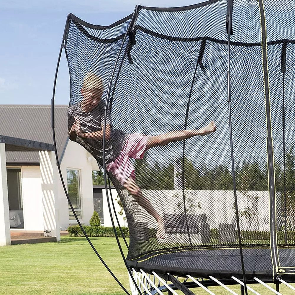 Springfree Trampoline 8′ Compact Round Trampoline with Safety Enclosure