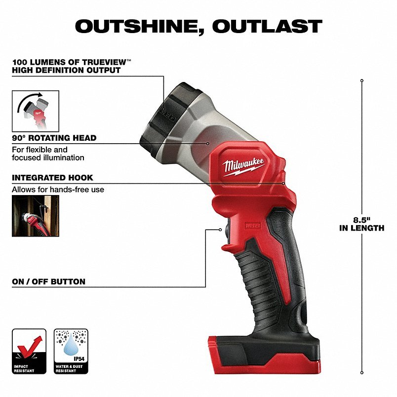 MILWAUKEE Cordless Tool Combination Kit: 7 Tools, 18 V DC Volt, Battery Included, M18 FUEL™, M18™