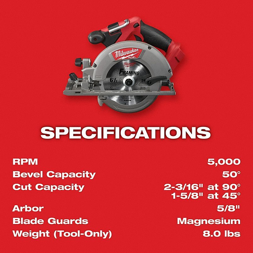 MILWAUKEE Cordless Tool Combination Kit: 7 Tools, 18 V DC Volt, Battery Included, M18 FUEL™, M18™