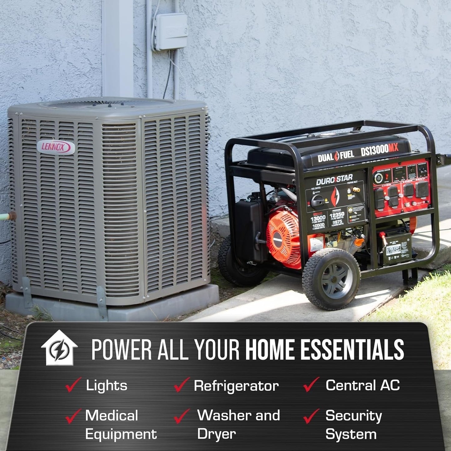 DuroMax DS13000MX Dual Fuel Portable Generator