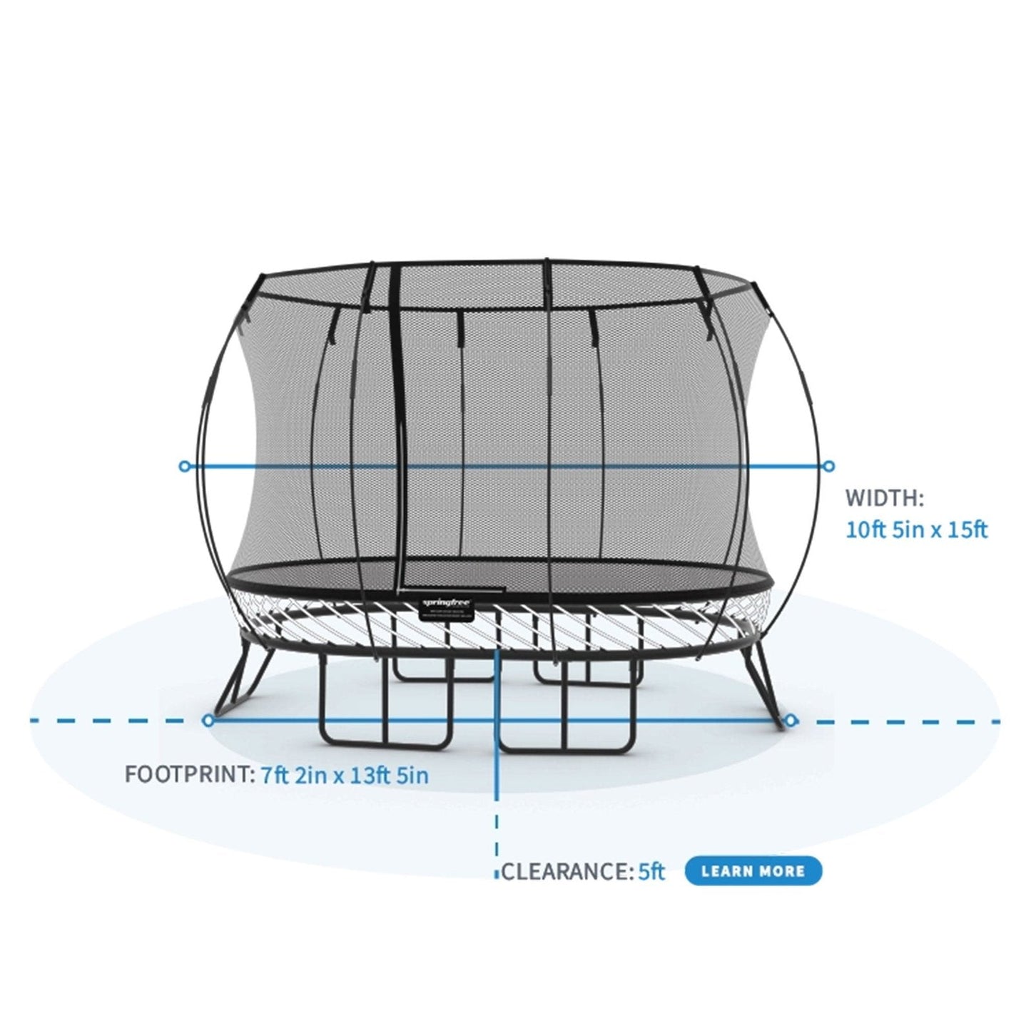 Springfree Trampoline Large Oval 8 ft x 13 ft