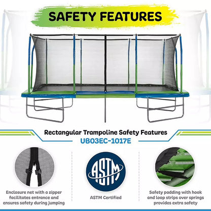 Upper Bounce Mega Trampoline 10′ X 17′