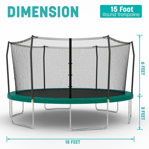 Skywalker 15′ Rectangle Trampoline with Enclosure