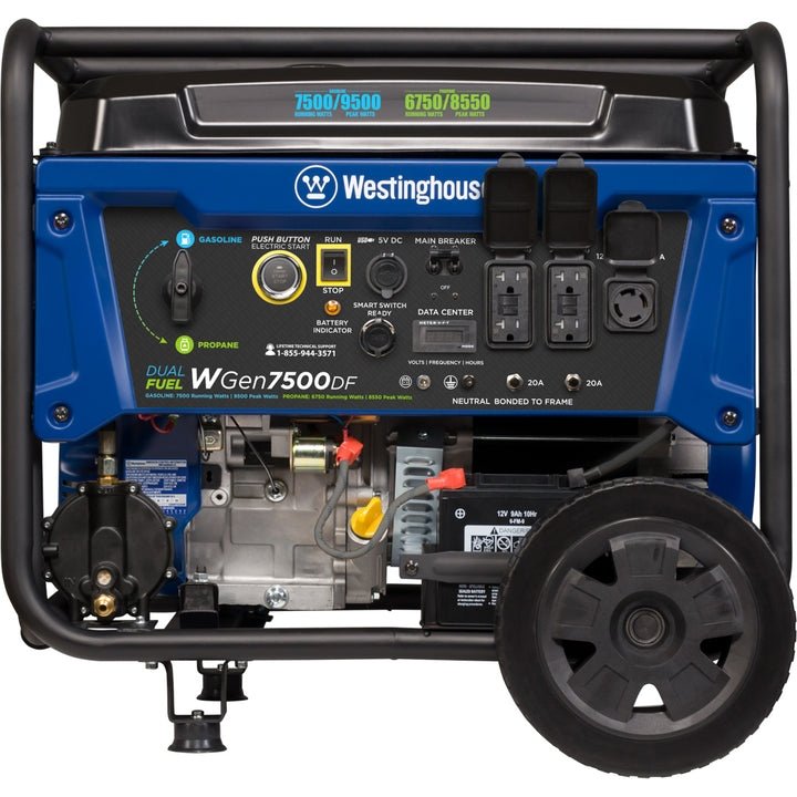 Westinghouse WGen7500DF Dual Fuel Portable Generator