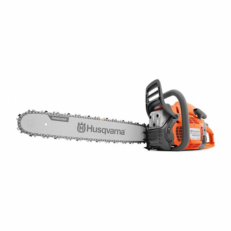 HUSQVARNA Gas-Powered Chainsaw: 20 in Bar Lg, Rear Handle, Auto Chain Oiler, 3.5 hp Horsepower