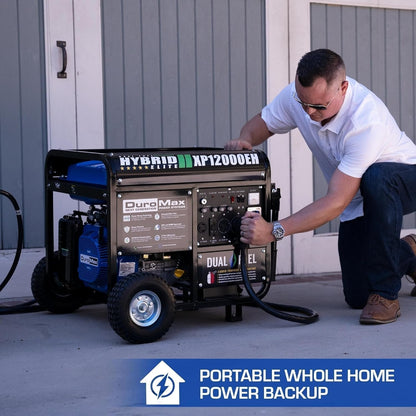 DuroMax XP12000EH 12,000 Watt Dual Fuel Portable Generator