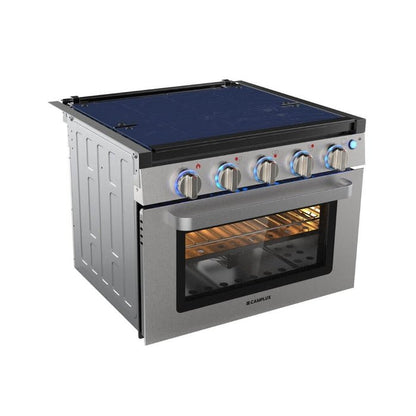 Camplux 17″ RV Oven with 3 Burners Cooktop