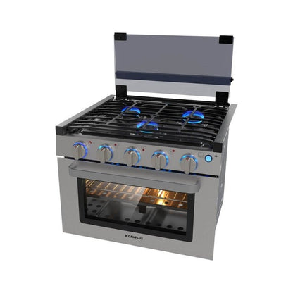 Camplux 17″ RV Oven with 3 Burners Cooktop