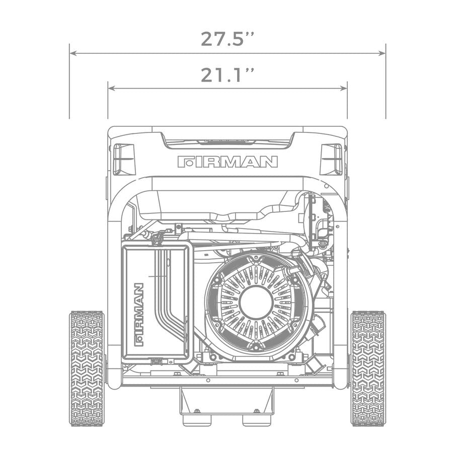 Firman H07552 9400W Dual Fuel Generator