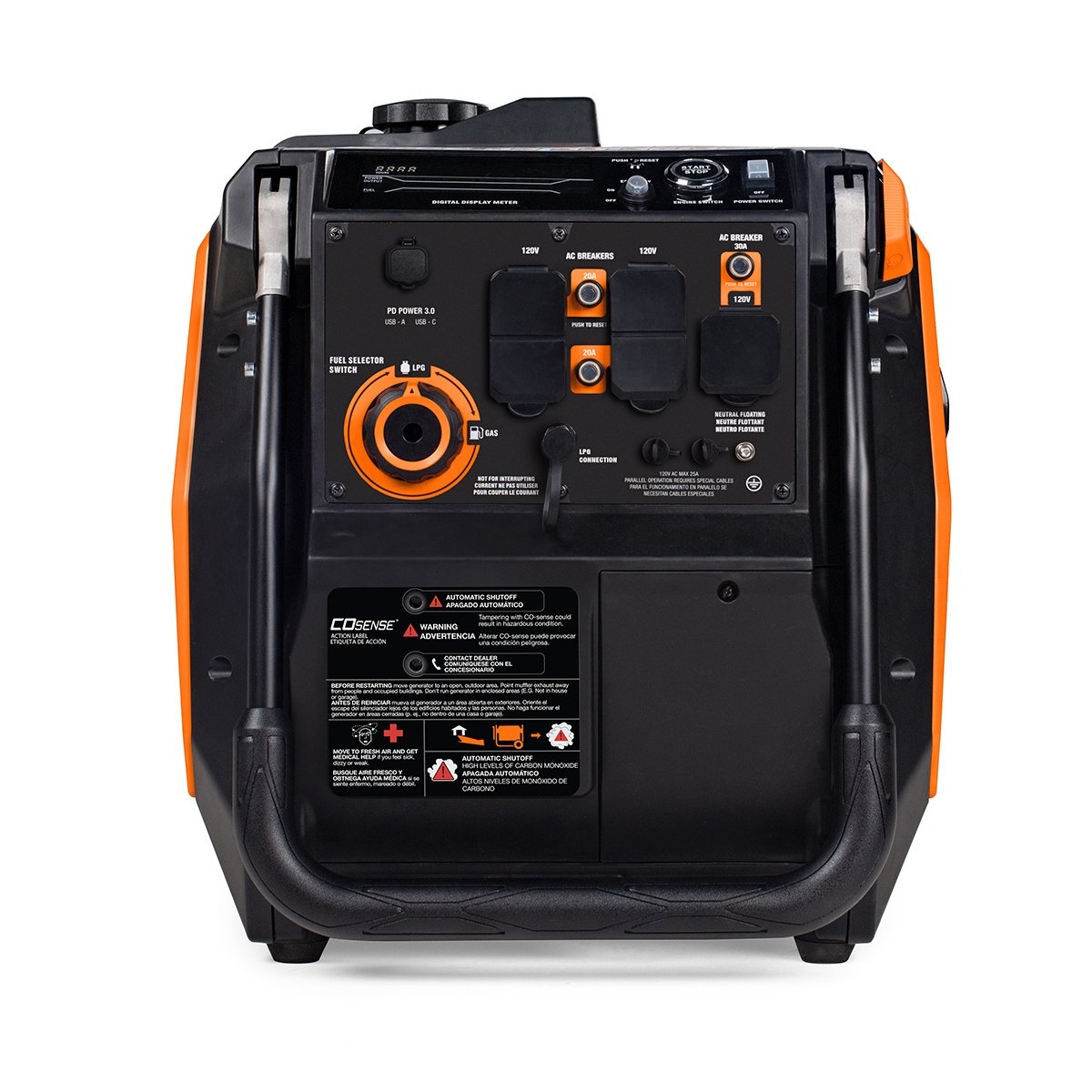 Generac iQ3800 3.800-Watt Dual Fuel Portable Inverter Generator
