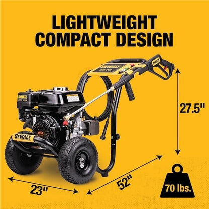 DeWalt 3600 psi 2.5 GPM Cold Water Gas Professional Pressure Washer with Honda GX200 Engine