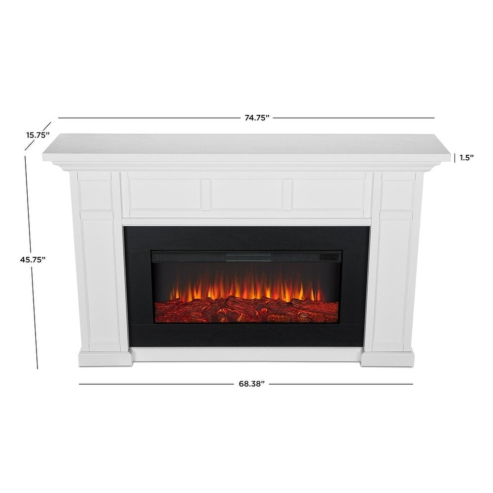 Real Flame Alcott 75″ Landscape Electric Fireplace