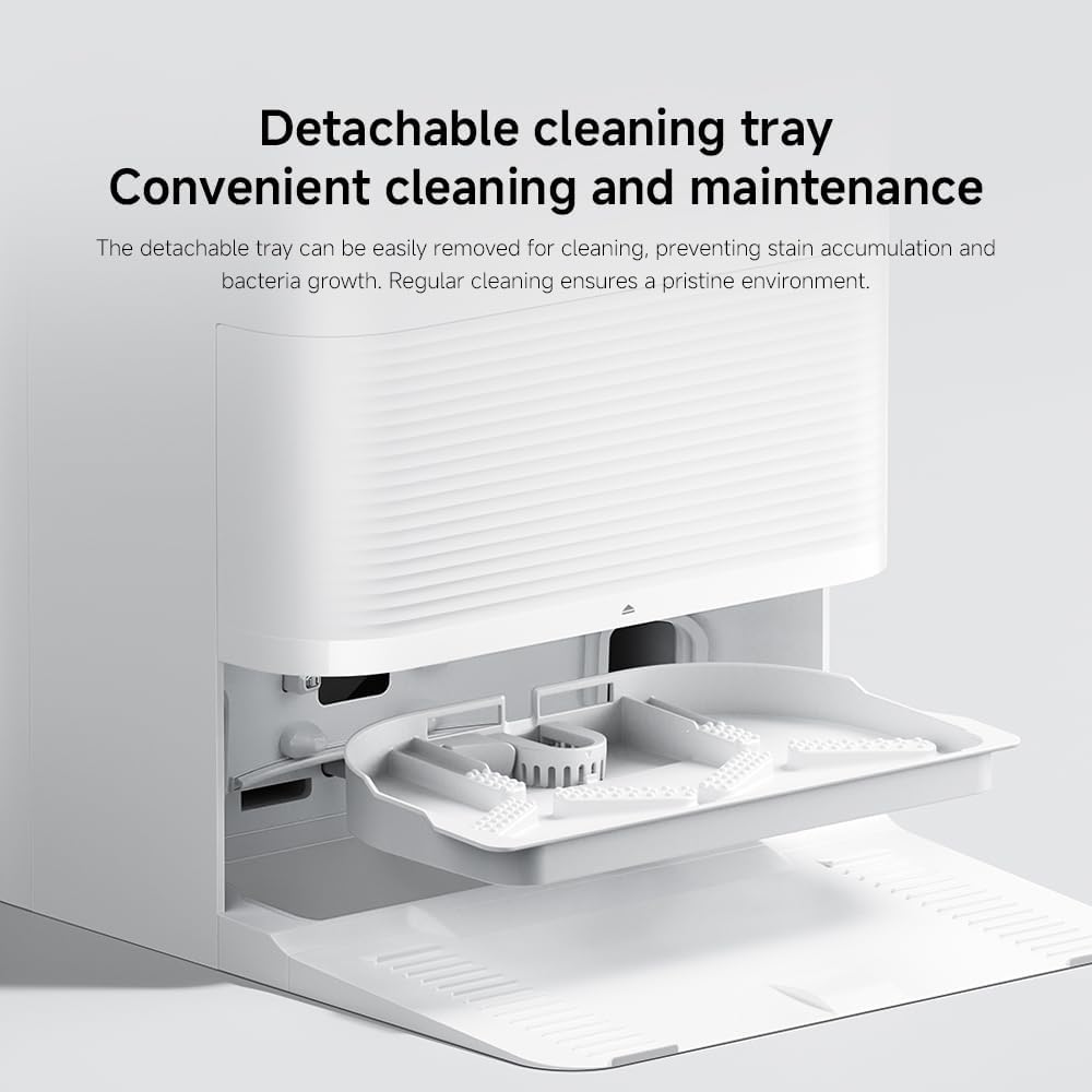 XIAOMI Robot Vacuum X20 Pro – Smart 2-in-1 Vacuum & Mop with Auto-Empty Dock, AI Obstacle Avoidance, 8000Pa Suction, LDS Laser Navigation, App & Voice Control, UK Version – White