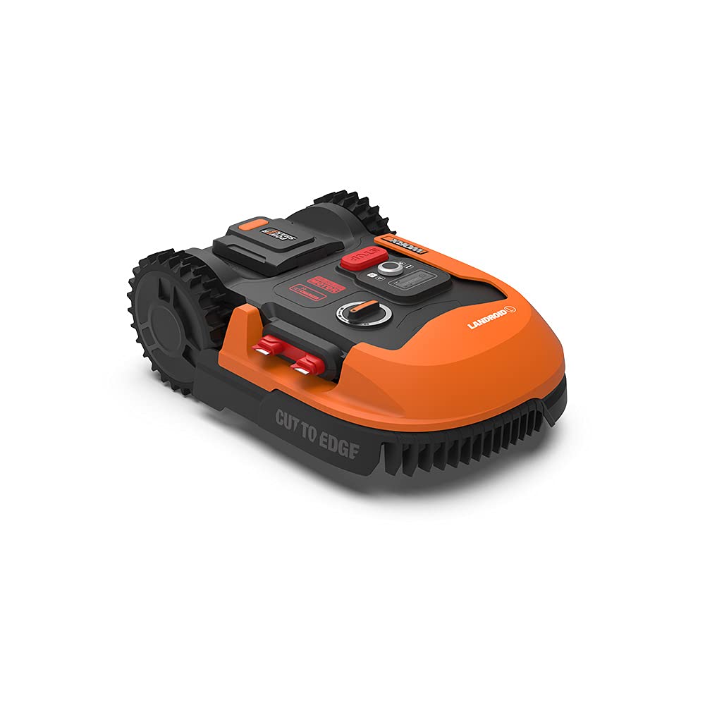 WORX Landroid M500+ WR165E Robot Lawn Mower for medium gardens up to 500m2/Cut to edge Automatic robotic lawn mower with app control, wifi