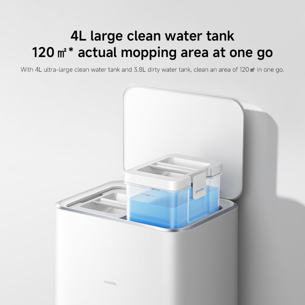 XIAOMI Robot Vacuum X20 Pro – Smart 2-in-1 Vacuum & Mop with Auto-Empty Dock, AI Obstacle Avoidance, 8000Pa Suction, LDS Laser Navigation, App & Voice Control, UK Version – White