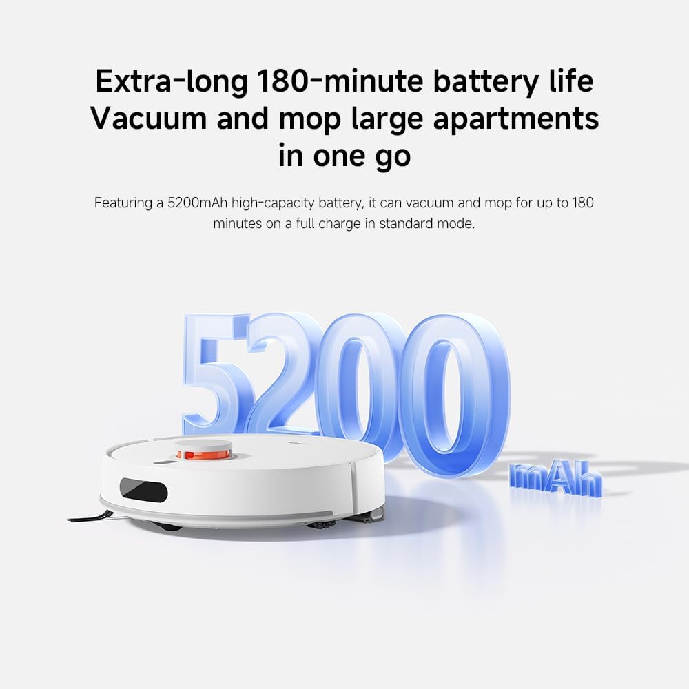 XIAOMI H40 Robot Vacuum Cleaner with Self Empty Station, 10000 Pa Suction