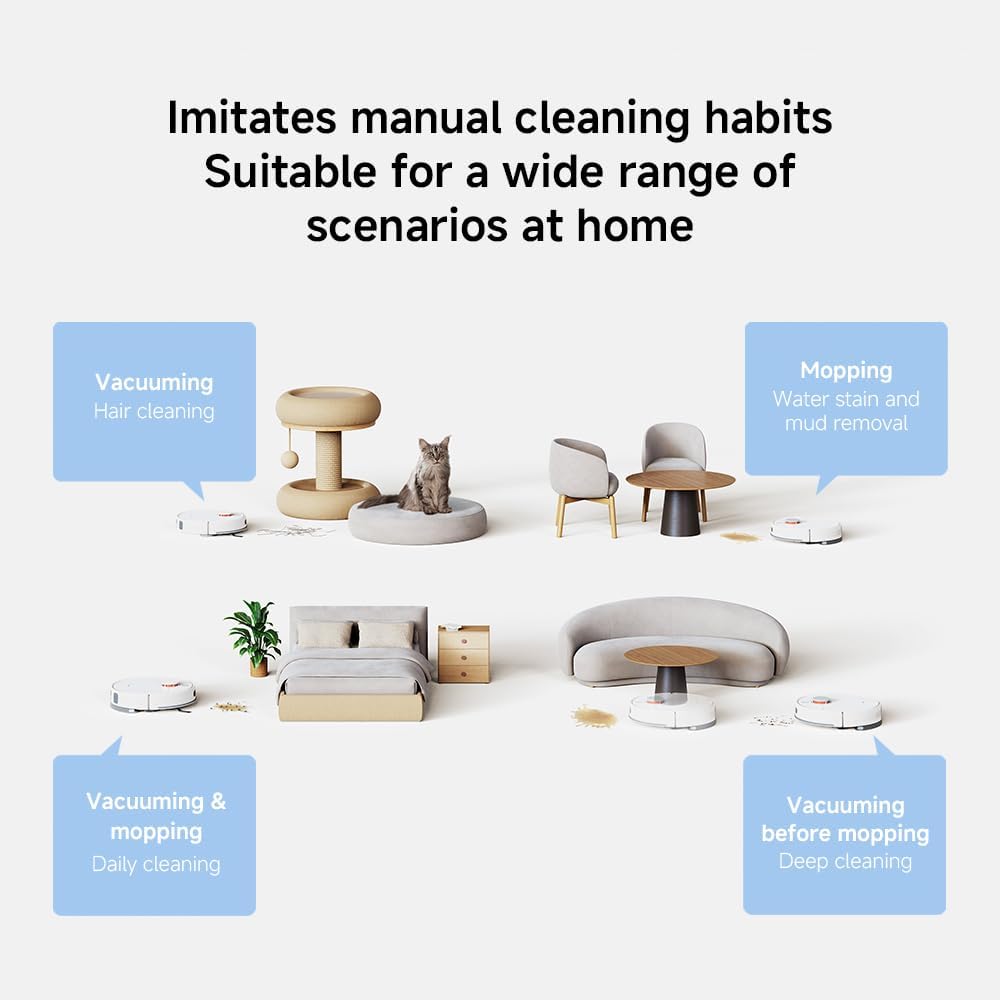 XIAOMI H40 Robot Vacuum Cleaner with Self Empty Station, 10000 Pa Suction
