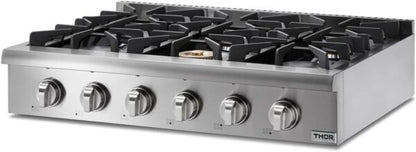Thor Kitchen 36 Inch Gas Rangetop HRT3618U