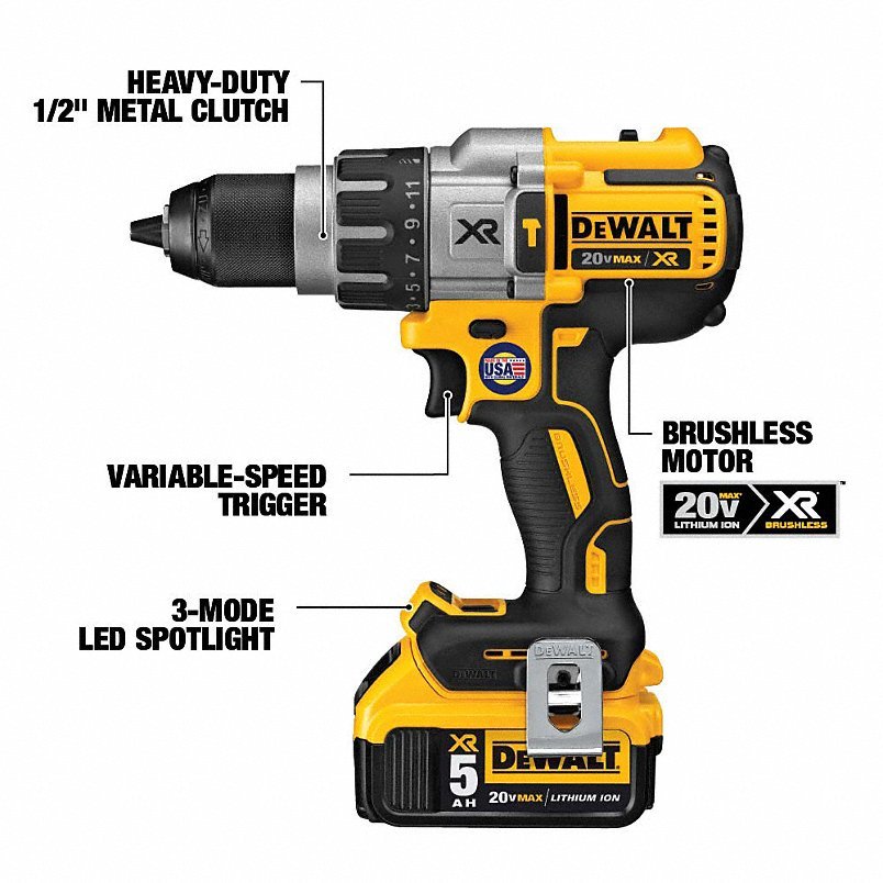 DEWALT Cordless Tool Combination Kit: 6 Tools, 20 V DC Volt, Battery Included, 20V MAX* XR®, 31AC52